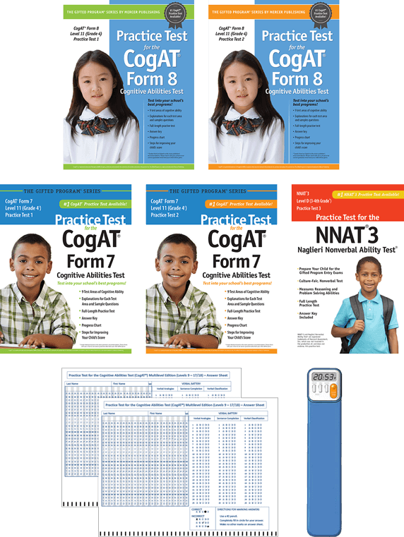 CogAT Grade 4 (Level 11) Total Study Package
